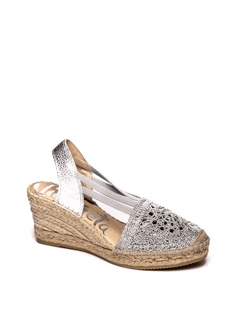 Silver ganchillo espadrilles VIDORRETA | 18400GDCL3GANCHILLO DAMA-PLATA